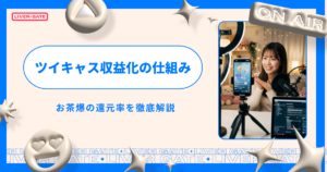 2026最新｜ツイキャス収益化の条件と仕組み！お茶爆の還元率を徹底解説