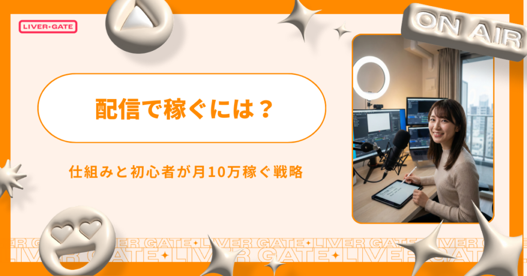 配信で稼ぐには？2026年最新の仕組みと初心者が月10万稼ぐ戦略